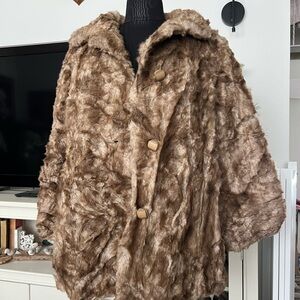 Vintage Hillmore NY Faux Fur Coat